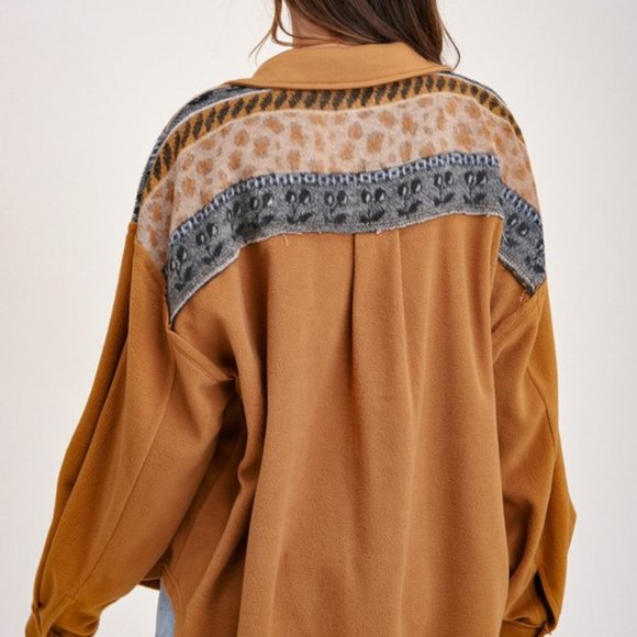 FLASH SALE!  Suede Flannel Shacket Jacket - Picture 5 of 6